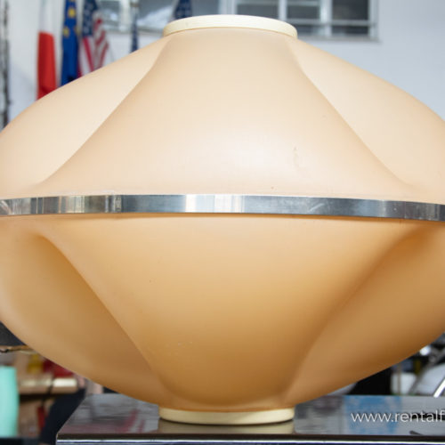 Lampadario arancione anni '60