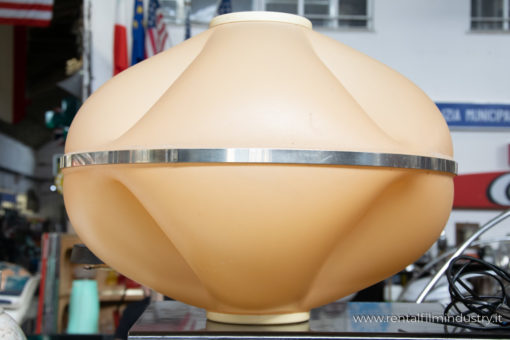 Lampadario arancione anni '60